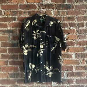 Vintage Tropical print short sleeve shirt